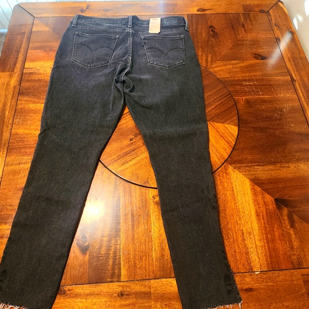 Levi's 711 Skinny Ankle Women's Black Jeans - Picture 7 of 10